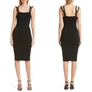 Alice + Olivia Alina Midi Dress - Medium - Black - NWT